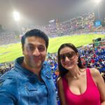 Ameesha Patel Instagram – DELHI —- IPL Match — DELHI vs MUMBAI —- @kuunalgoomer