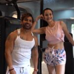 Ameesha Patel Instagram – Ameesha ..a friend from yore ..charming , with a golden heart and an inspiration for a fab gym work out @pump_gymsbybirlawellbeing ..was truely a beautiful and memorable experience …