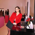 Amelie Zilber Instagram – special @diorbeauty day in Rouge Dior @diorbeautylovers @dior #rougedior 💋