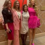 America Ferrera Instagram - 💕The Sisterhood came through all in pink to celebrate my performance in Barbie last night. I love these women with all my heart.💕 #SisterhoodForever 👩‍❤️‍👩 🧳👖