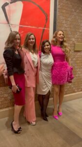 America Ferrera Instagram - 💕The Sisterhood came through all in pink to celebrate my performance in Barbie last night. I love these women with all my heart.💕 #SisterhoodForever 👩‍❤️‍👩 🧳👖