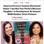 America Ferrera Instagram - We’re back in business baby! And so excited to be in our partnership with @orionpictures ! Today happens to be my first day working in person with @lindayvettechavez in over 2 years and the vibes are high! Swipe for live footage. @staymacro @anoncontent @aevitas_creative #IAmNotPerfectMexicanDaughter