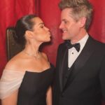 America Ferrera Instagram - A love story in 5 pictures ❤️ 1. When he looks at you like that 2. But won’t kiss you in a photo 3. So you give him the look 4. But he looks at you like that again 5. So you forgive him and get silly 🖤 @dior for @sagaftra Awards @karlawelchstylist @lindahaymakeup @hairbyaviva @nailsbydiem