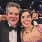 America Ferrera Instagram - How many people did it take to physically get me to the Oscars? - 2 amazing publicists working their butts off for a year long press campaign - 1 makeup artist, 1 hair stylist, 1 nail artist, and 1 social media manager making me look awake and alive - the best stylist in the biz - 2 Versace seamstresses physically getting me into the dress (who cried happy tears when they saw me in it 😭) - 1 lawyer whose been by my side for 22 years - 2 college best friends with over 20 years experience of providing me emotional support -2 agents and 1 mentor cheering me on constantly - 1 former publicist/manager and now lifetime champion/hype-woman who knows exactly how to get me smiling and dancing - and 1 amazing rock of a husband who will fix my train on the red carpet and then dance with me till 5:30am #TheVillage
