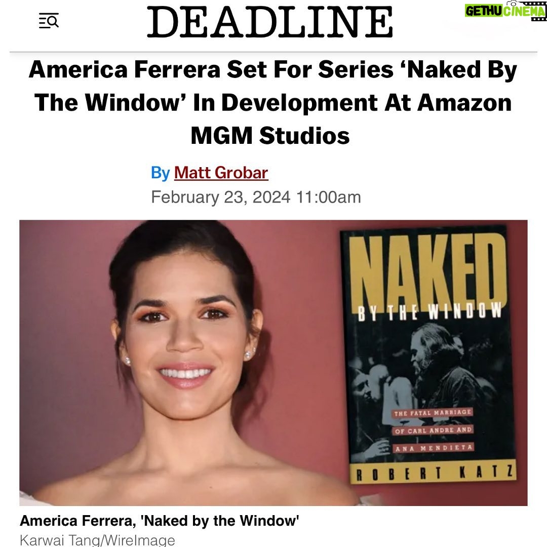 America Ferrera Instagram - Incredibly honored and humbled to be producing a series about the brilliant and seminal artist Ana Mendieta with this amazing team. @ccastrosmith @planbfree @amazonstudios @mgmstudios #AnaMendieta