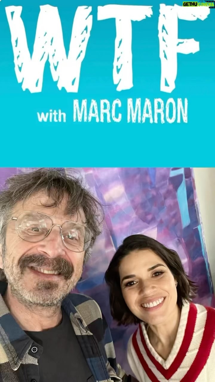 America Ferrera Instagram - It’s really impossible to not go deep with @marcmaron on the WTF Podcast - check out our wide ranging chat about how I got my start, why I almost quit acting, and how I got to Gloria’s monologue.