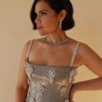 America Ferrera Instagram - Thank you to the whole glam squad for a sparkly and beautiful night at the Golden Globes 🪩!! @karlawelchstylist @carolagmakeup @hairbyaviva @dolcegabbana @harrywinston @jamiespradley @eriishizu