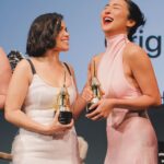 America Ferrera Instagram – 🤍 A wonderful night at the Santa Barbara International Film Festival! And an incredible honor to be given the #VirtuososAward alongside this fabulous group of actors! @officialsbiff 

🤍 glam team:
@karlawelchstylist 
@lindahaymakeup 
@hairbyaviva