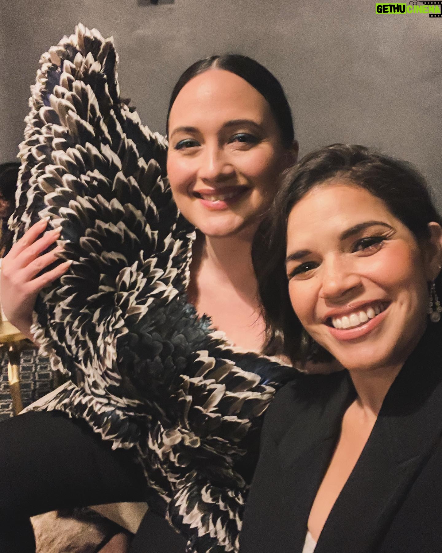 America Ferrera Instagram - 🤍 A wonderful night at the Santa Barbara International Film Festival! And an incredible honor to be given the #VirtuososAward alongside this fabulous group of actors! @officialsbiff 🤍 glam team: @karlawelchstylist @lindahaymakeup @hairbyaviva