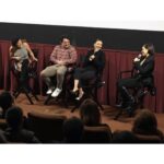 America Ferrera Instagram - 🔥 @flaminhotmovie is a triumph. @evalongoria is an exciting & stylish filmmaker who showcases incredible talent on and behind the screen in her feature film directing debut. It was an honor and a pleasure to talk to her and the insanely talented @jessejohngarcia & @annieggonzalez about how they made the film. Please enjoy this film ASAP if you haven’t already! Also, slide 3 captures my favorite part about being on panels with Eva- we always talk over each other and we both use our hands a lot.