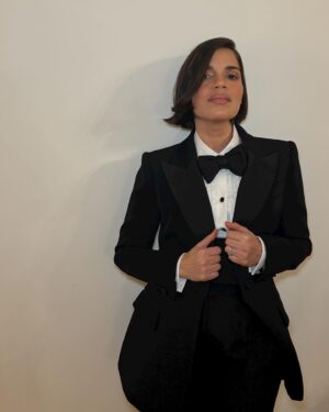 America Ferrera Instagram - A handsome night with some ladies I love at @theacademy #GovernorsAwards honoring heroes and icons Mel Brooks, Angela Bassett, Michelle Satter and Carol Littleton. The tributes and speeches were incredibly inspiring! @im.angelabassett for Queen of everything!