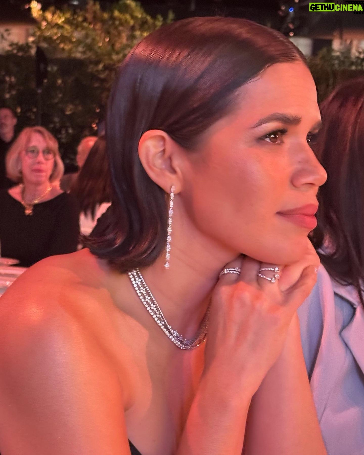America Ferrera Instagram - Santa Maria! Hot damn! Holy Shmoly!! I can not find the words to convey the amazingness of last night at Elle Women in Hollywood. Being in a room full of women I love and admire was life-giving! Every single speech was personal, wise and profound. My soul sister Eva Longoria presented me with the most moving speech I have ever had given to me. She made me sob as only she can because she is the person in this industry who knows my experiences so intimately and really truly sees me. Thank you Eva for presenting to me even as you were being honored yourself by the equally amazing @kerrywashington ! Slide 7 is the look on my face all night- just deeply in awe and in gratitude to witness the light of all the women being honored - @lilygladstone @jlo @tarajiphenson @tasiasword @daniebb3 #JodieFoster #GretaLee @evalongoria Thank you @elleusa & @ninagarcia ๐ And I was so honored to have some of my favorite Women in Hollywood by my side, my team and mentors who fight for me and lift me up every day- @trustalexandra @kawachouttt @haubegger @carriebyalick @ntlmoran @taranitup49 @secretagentm This past week has been overwhelmingly full of love and recognition for my work as an actress and advocate. I donโt take a single moment of it for granted. Thanks for being on the journey with me. ๐ฅน And thank you as ever to the glam team that helps me look and feel as powerful on the outside as I do on the inside ๐ @karlawelchstylist @carolagmakeup @hairbyaviva @jamiespradley @gracewrightsell