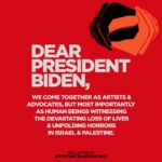 America Ferrera Instagram - We come together as artists and advocates, but most importantly as human beings witnessing the devastating loss of lives and unfolding horrors in Israel and Palestine. Please join us in demanding that Congress, @POTUS, and other world leaders call for an immediate de-escalation and ceasefire in Gaza and Israel before another life is lost. We must facilitate a ceasefire without delay – an end to the bombing of Gaza, the safe release of all hostages, and adequate access for humanitarian aid to reach the people that desperately need it. Read our full letter at artists4ceasefire.org