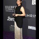 America Ferrera Instagram - Thank you @criticschoice for honoring me with your Groundbreaker Award at your Celebration of Black, Latino, and AAPI Achievements. The room was full of legendary and new-generation groundbreakers who are doing the hard work to pave paths for more of us. I’m rooting for all of us, always! When one of us is winning, we’re all winning! #CriticsChoice And thank you to my mama @judithlight for gracing me with her presence and giving me the award. I love you always and forever. 💕