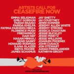America Ferrera Instagram - We come together as artists and advocates, but most importantly as human beings witnessing the devastating loss of lives and unfolding horrors in Israel and Palestine. Please join us in demanding that Congress, @POTUS, and other world leaders call for an immediate de-escalation and ceasefire in Gaza and Israel before another life is lost. We must facilitate a ceasefire without delay – an end to the bombing of Gaza, the safe release of all hostages, and adequate access for humanitarian aid to reach the people that desperately need it. Read our full letter at artists4ceasefire.org
