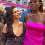 America Ferrera Instagram - London Barbie Premiere 🖤🪩 Fun with some faves.