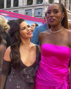 America Ferrera Instagram - London Barbie Premiere 🖤🪩 Fun with some faves.