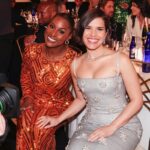 America Ferrera Instagram - 💖BTS of a joyful night celebrating @barbiethemovie and all the incredible work acknowledged at @goldenglobes
