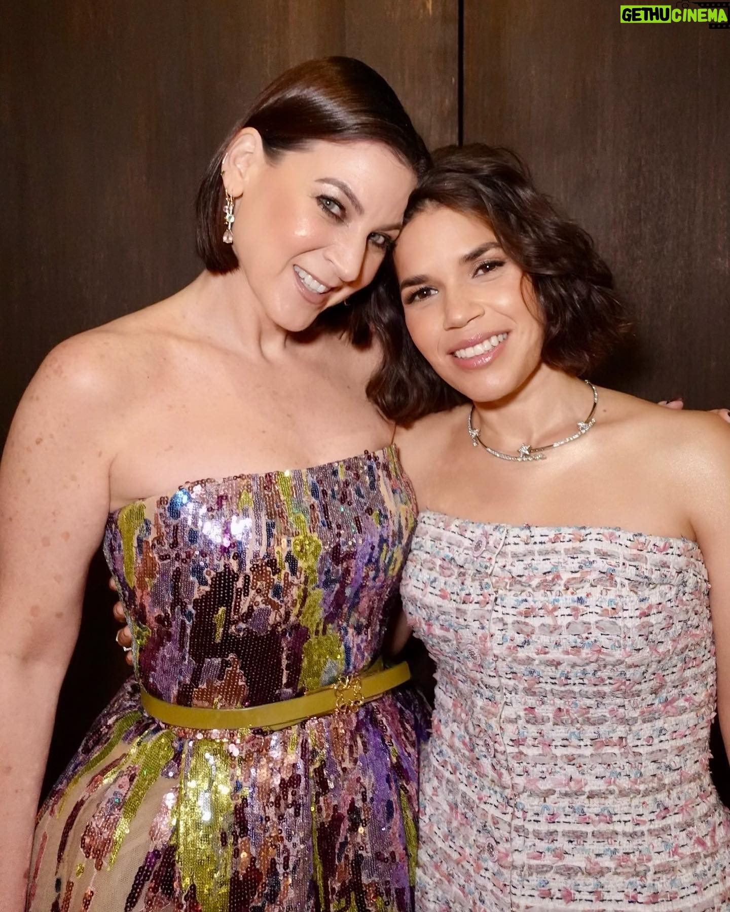 America Ferrera Instagram - A joyful night honoring incredible film artists at the @academymuseum Gala with @chanelofficial and some extraordinary ladies. 🎥🎬🍿