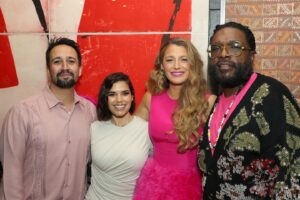 America Ferrera Instagram - Big love to my friends @lin_manuel @questlove @blakelively for hosting a celebration of my work as Gloria in @barbiethemovie 💕💕💕 I’m so lucky to have you three as such supportive and just plain genius friends. And thanks to all who came out to show love! It was a joyful and fun night as you can see from the pics! Heart full 💕