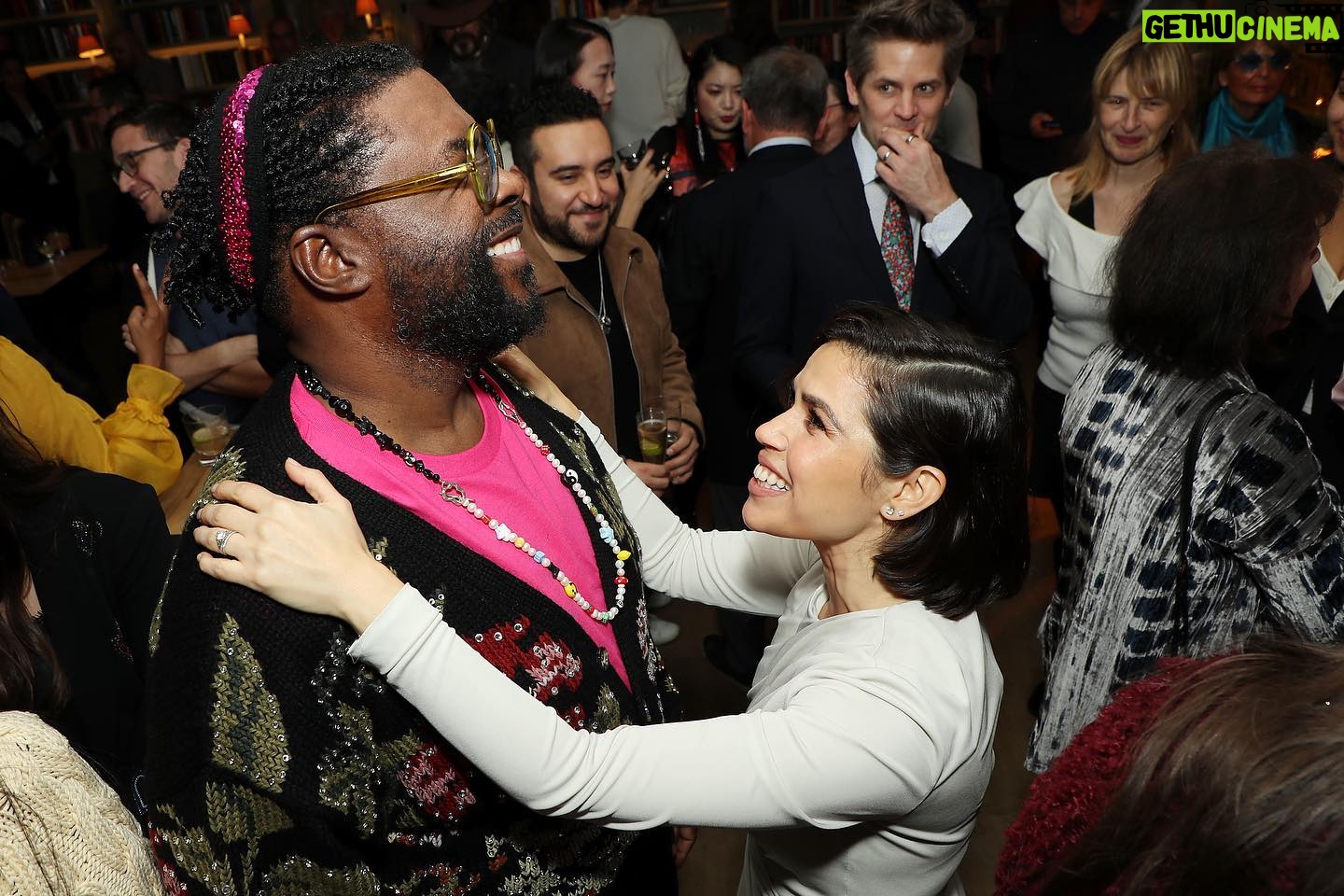 America Ferrera Instagram - Big love to my friends @lin_manuel @questlove @blakelively for hosting a celebration of my work as Gloria in @barbiethemovie πππ Iβm so lucky to have you three as such supportive and just plain genius friends. And thanks to all who came out to show love! It was a joyful and fun night as you can see from the pics! Heart full π