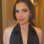 America Ferrera Instagram - Honoring producers at the @producersguild Awards With a little inspiration from Mizz Elizabeth Taylor @hairbyaviva @lindahaymakeup @karlawelchstylist @patou