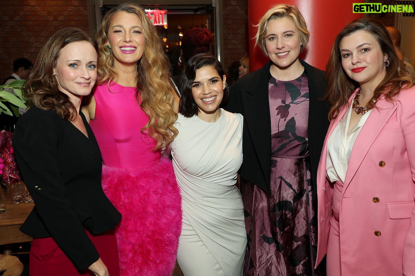 America Ferrera Instagram - Big love to my friends @lin_manuel @questlove @blakelively for hosting a celebration of my work as Gloria in @barbiethemovie πππ Iβm so lucky to have you three as such supportive and just plain genius friends. And thanks to all who came out to show love! It was a joyful and fun night as you can see from the pics! Heart full π