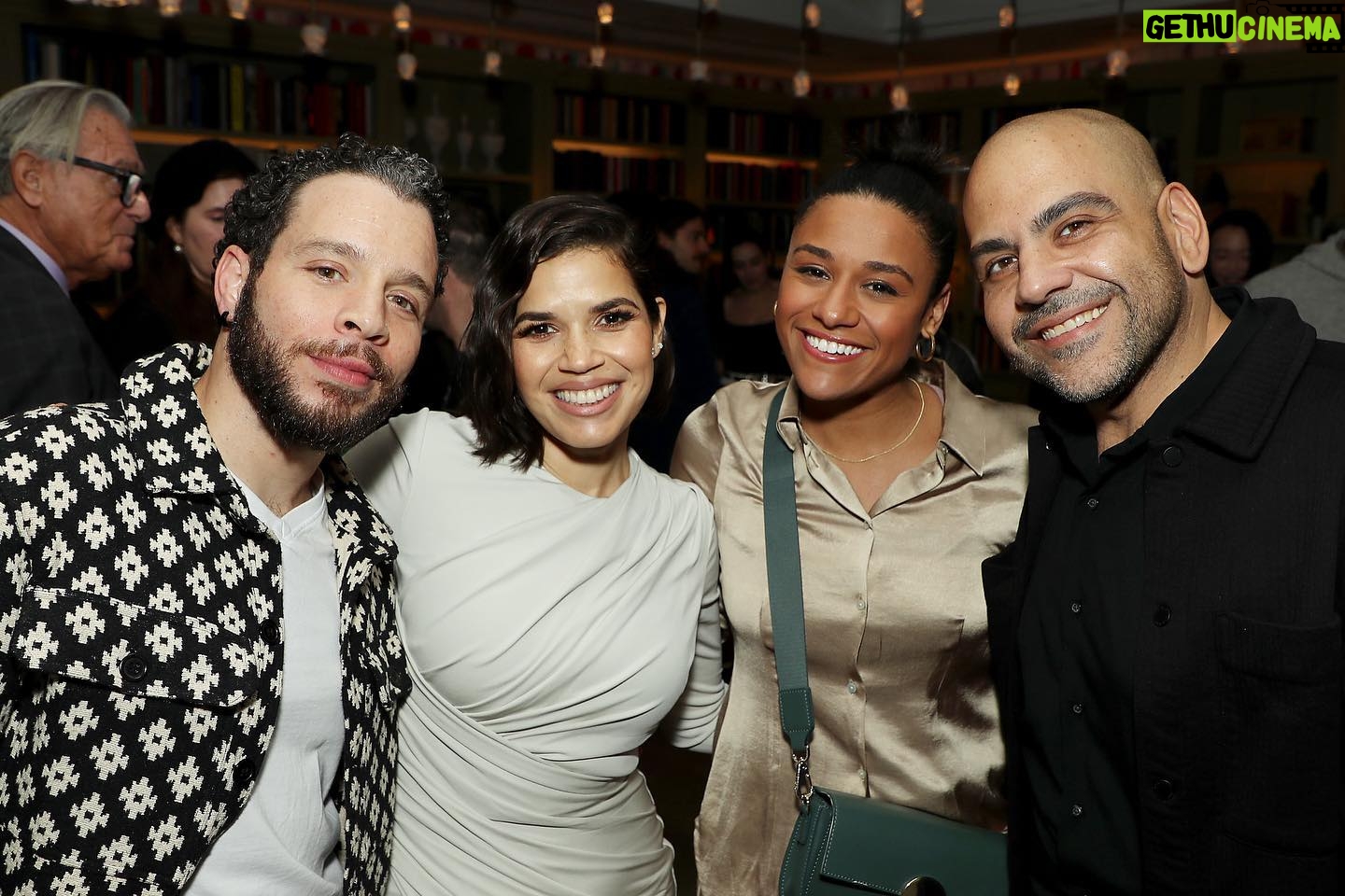 America Ferrera Instagram - Big love to my friends @lin_manuel @questlove @blakelively for hosting a celebration of my work as Gloria in @barbiethemovie πππ Iβm so lucky to have you three as such supportive and just plain genius friends. And thanks to all who came out to show love! It was a joyful and fun night as you can see from the pics! Heart full π