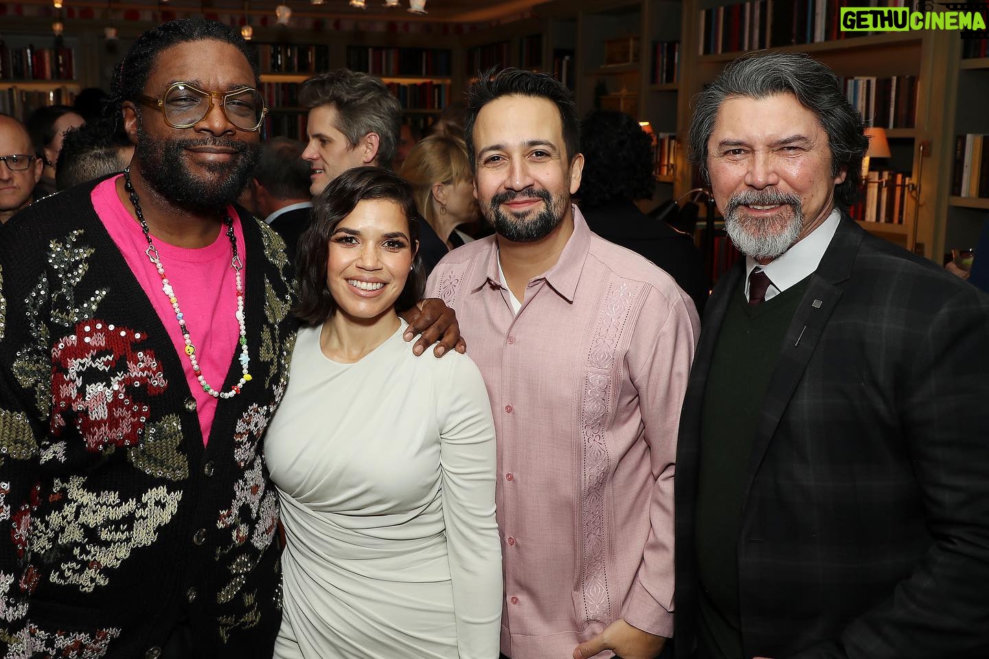 America Ferrera Instagram - Big love to my friends @lin_manuel @questlove @blakelively for hosting a celebration of my work as Gloria in @barbiethemovie πππ Iβm so lucky to have you three as such supportive and just plain genius friends. And thanks to all who came out to show love! It was a joyful and fun night as you can see from the pics! Heart full π