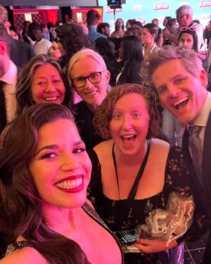 America Ferrera Instagram - London Barbie Premiere 🖤🪩 
Fun with some faves.