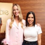 America Ferrera Instagram - Together again. 💕 #GretaGerwig, #MargotRobbie and @AmericaFerrera sat down with @AngeliqueJackson for a Special Screening and Q&A of #BarbieTheMovie.