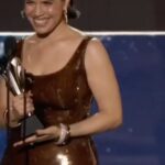 America Ferrera Instagram - Thank you to @criticschoice for honoring me with the #SeeHer Award. I’m so glad for the opportunity to speak from my heart about what it means to me.🤎