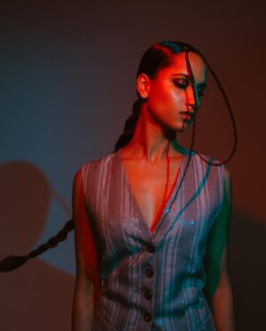 Amita Suman Instagram - @designscene April 2023 Cover 

Photographer @josephsinclair told me some words and then pressed the shutter 📸

Stylist @olgatimofejeva
Hair @bjornkrischker
Makeup @jamesorileymua
@publiceyecomms