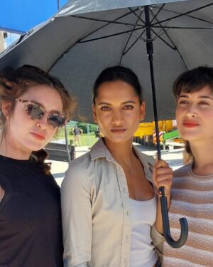 Amita Suman Instagram - B.T.S - had the *best time shooting* with these *beautiful, talented stars* ❤️🫶