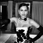 Amita Suman Instagram - Celebrating an incredible woman @moniquelhuillier behind an iconic brand ❤️🖤 Thank you for having me 😊 Make up @barriegmakeup Hair @melody_chant_new 📸 @katemartinphoto @ivanalostudio