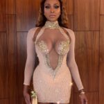 Amiyah Scott Instagram - Thank you so much @evelynmoda for my beautiful dress 💃🏽✨