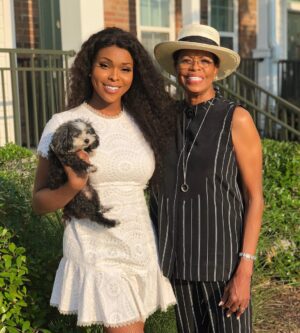 Amiyah Scott Instagram - Spent today with my favorite girl in the world! Happy Mother’s Day Mommie 💕⚜️👯‍♀️ ..& with Bridgette, who’s almost 11 years old #TeacupPoodle