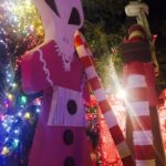 Amy Dumas Instagram - R.I.P. Robolights. I had the extreme pleasure of being one of the many who got to see Kenny Irwin Jr’s Christmas on acid themed art installation in the swanky Movie Colony East neighborhood in Palm Springs. Supposedly there are plans to relocate this to the Desert Palms area, but for now, we raise a glass to the glory of #Robolights #christmas #trashart #foundobjectart #palmsprings #roadsideamerica #exploreeverything