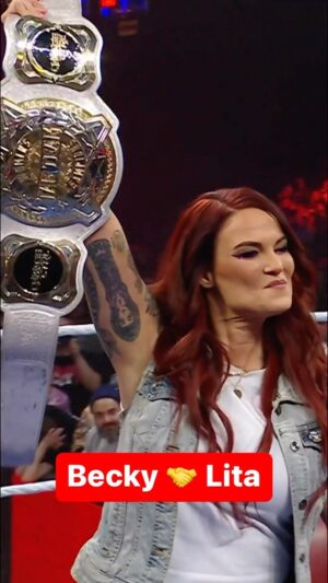 Amy Dumas Instagram - #DamageCTRL just got challenged for the Women’s Tag Team Titles by the team of @beckylynchwwe & @machetegirl! 😲 #WWERaw