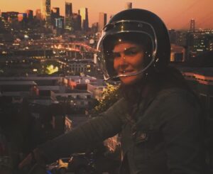 Amy Dumas Instagram - I’m saddened to make this post but…. 

my faithful @genuinescooters Hoolie of 10 years was stolen today. If you’re in SF keep a lookout for a matte green Genuine Hooligan. It has been registered as stolen. If you’re in the Bay Area please share. Maybe I can find her before she’s chopped and stripped 🥹

These pics are from happier days over the years. I haven’t known a life without my scoot in 15 years. I’ve put so many miles on these 2 wheels- she was a little beat up- but I wouldn’t have traded her for anything. 🥹🥹
#scooter 
#scooterlife 
#twowheels