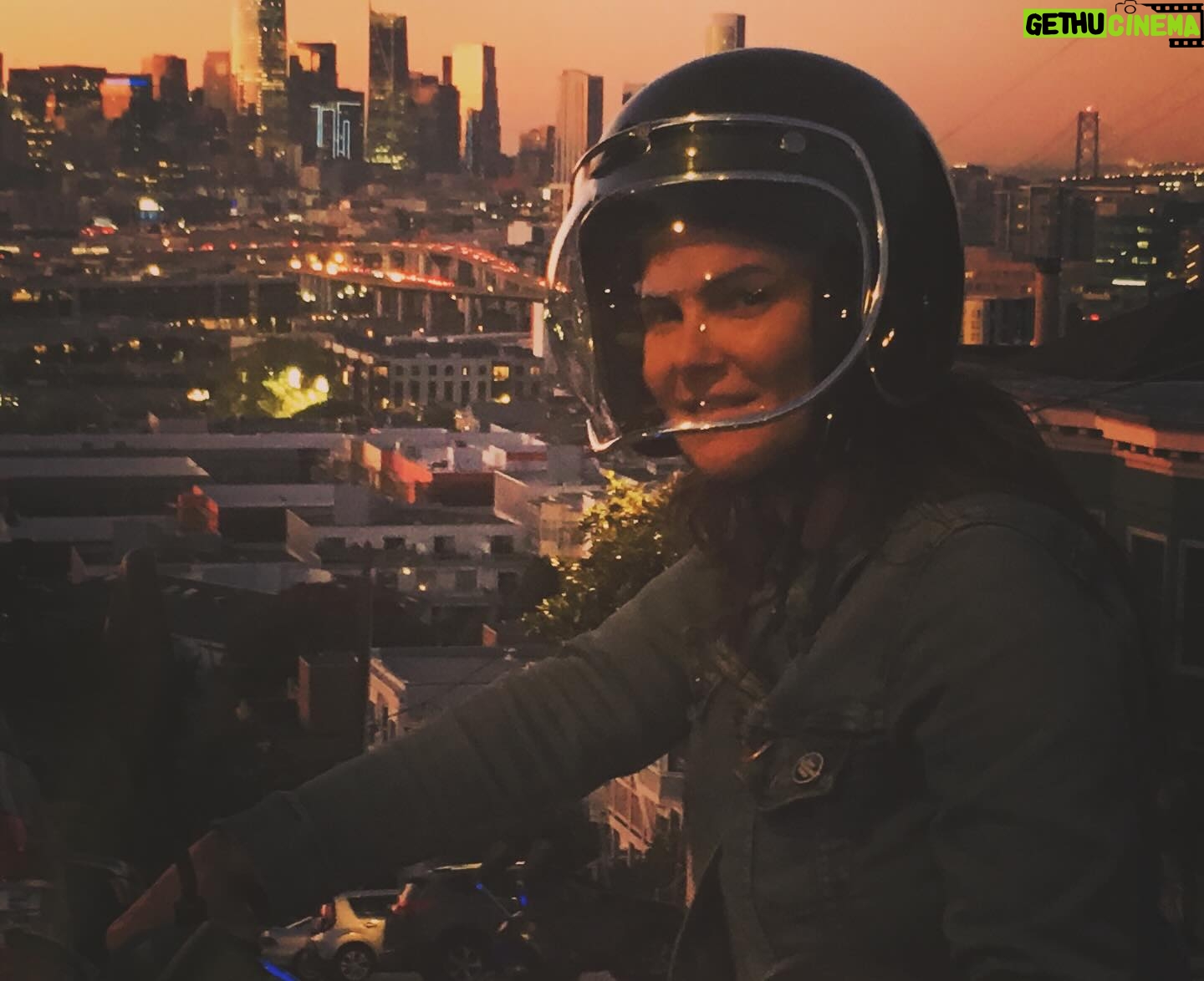 Amy Dumas - 18.5K Likes - I’m saddened to make this post but….
my faithful @genuinescooters Hoolie of 10 years was stolen today. If you’re in SF keep a lookout for a matte green Genuine Hooligan. It has been registered as stolen. If you’re in the Bay Area please share. Maybe I can find her before she’s chopped and stripped 🥹
These pics are from happier days over the years. I haven’t known a life without my scoot in 15 years. I’ve put so many miles on these 2 wheels- she was a little beat up- but I wouldn’t have traded her for anything. 🥹🥹
#scooter
#scooterlife
#twowheels