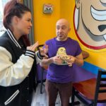 Amy Dumas Instagram - Serious discussion with @ikeshehadeh about what my new @ikessandwiches sandwich should be called… Who will come up with the title!?! Help ya girl out! #ikes