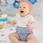 Amy Hart Instagram - Stanley’s having a smashing time 😢🍰 we took our gorgeous little man to @kate_priest_photography for his cake smash and I’m obsessed with the photos 🤩🤩🤩 There are more but they’re landscape so there will be another post 🤣 Did you do a cake smash for your little one? 💕 #cakesmash #firstbirthday #firstborn #firstbirthdaycake #cakesmashbrighton #baby #son #babyphotos #babyphotoshoot