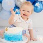 Amy Hart Instagram - Stanley’s having a smashing time 😢🍰 we took our gorgeous little man to @kate_priest_photography for his cake smash and I’m obsessed with the photos 🤩🤩🤩 There are more but they’re landscape so there will be another post 🤣 Did you do a cake smash for your little one? 💕 #cakesmash #firstbirthday #firstborn #firstbirthdaycake #cakesmashbrighton #baby #son #babyphotos #babyphotoshoot