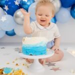 Amy Hart Instagram - Stanley’s having a smashing time 😢🍰 we took our gorgeous little man to @kate_priest_photography for his cake smash and I’m obsessed with the photos 🤩🤩🤩 There are more but they’re landscape so there will be another post 🤣 Did you do a cake smash for your little one? 💕 #cakesmash #firstbirthday #firstborn #firstbirthdaycake #cakesmashbrighton #baby #son #babyphotos #babyphotoshoot