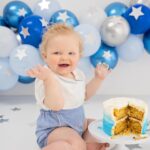 Amy Hart Instagram - Stanley’s having a smashing time 😢🍰 we took our gorgeous little man to @kate_priest_photography for his cake smash and I’m obsessed with the photos 🤩🤩🤩 There are more but they’re landscape so there will be another post 🤣 Did you do a cake smash for your little one? 💕 #cakesmash #firstbirthday #firstborn #firstbirthdaycake #cakesmashbrighton #baby #son #babyphotos #babyphotoshoot