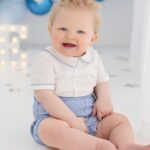 Amy Hart Instagram - Stanley’s having a smashing time 😢🍰 we took our gorgeous little man to @kate_priest_photography for his cake smash and I’m obsessed with the photos 🤩🤩🤩 There are more but they’re landscape so there will be another post 🤣 Did you do a cake smash for your little one? 💕 #cakesmash #firstbirthday #firstborn #firstbirthdaycake #cakesmashbrighton #baby #son #babyphotos #babyphotoshoot