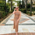 Amy Hart Instagram - Looking for my next holiday 🤣🌞 Spare a thought for Sam, me seeing this area and saying ‘things is cool, let’s get a pic’ then turns in to me blaming him for not making me look how I want to look 🤣🤣🤣 #midsizestyle #midsizestyle #riverisland #imwearingri #zara #asos #midsize #midsizeblogger #bikini #beachcoverup #sundress #chainmaildress #knittedsundress #knitteddress #metallicdress