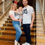 Amy Hart Instagram - Few more Family Snaps and how we got them! 🐭📸 1) On the grand staircase at Disneyland Hotel (lots of people still asking what the best way to book this is, all the info is in my massive trip report but we booked with @attractionticketsdotcom ). The level of customer service in this hotel is just mega!! There are so many cast members ready to help you. In the lobby there are people milling around in the uniform but with a top hat on…they know all the photo spots, all the angles AND the lovely lady who took this got a shiny sticker out of her pocket to get Stanley’s attention 🤣 they give them out to kids in the lobby! These T-shirts are @ukgap but we got them from @nextofficial ! Stanley’s tracksuit is from @georgeatasda 2) This big throne is on the 2nd floor of the Disneyland Hotel in the corridor that goes towards the gift shop and the restaurants! 3) now, I messed up with this one a bit 🤣 everyone had said about going to the left of the castle, we got up early the day before and had pictures on a very quiet Main Street but thought I’d check it out for any lie in lovers, but I think I went too far left! This is still a nice photo (she says 🤣) but I think if you go to that little bridge behind me you get more of a front on view of the castle! It was like 5 degrees but my puffa just wasn’t looking fly 🤣 4) Whilst Sam was taking picture 2, again a cast member walked past and asked if we’d like a full family photo! I feel like Stanley looks like a proper kid in these 🤣 5) Again the lovely lady in the top hat suggested we got one in front of the fire place too! We love a helpful insta gal! Next time we go, what other iconic pics should we get?! #disney #disneyland #disneyworld #disneygram #disneylife #disneyprincess #waltdisneyworld #love #mickeymouse #marvel #starwars #disneyparks #frozen #disneyfan #disneylove #disneyplus #waltdisney #wdw #instadisney #disneylandparis #disneymagic #pixar #disneychannel #disneyaddict #toystory #disneyinsta #magickingdom #disneyphotography #disneylandhotel