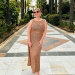 Amy Hart Instagram - Looking for my next holiday 🤣🌞 Spare a thought for Sam, me seeing this area and saying ‘things is cool, let’s get a pic’ then turns in to me blaming him for not making me look how I want to look 🤣🤣🤣 #midsizestyle #midsizestyle #riverisland #imwearingri #zara #asos #midsize #midsizeblogger #bikini #beachcoverup #sundress #chainmaildress #knittedsundress #knitteddress #metallicdress